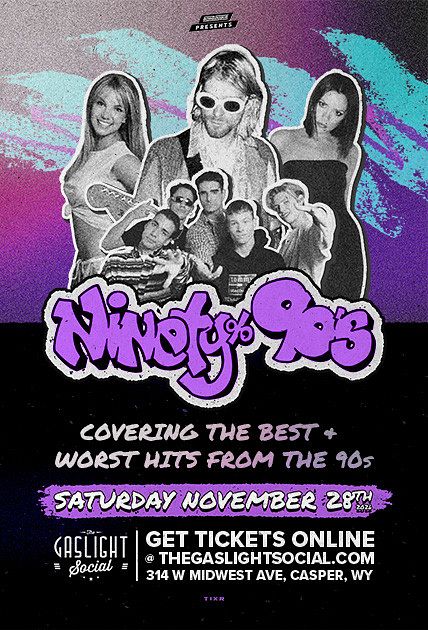 Ninety Percent Nineties + 90s DJ Afterparty official poster