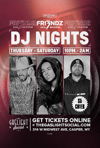 FRI3NDZ NO MORE (DJ Night) official event poster