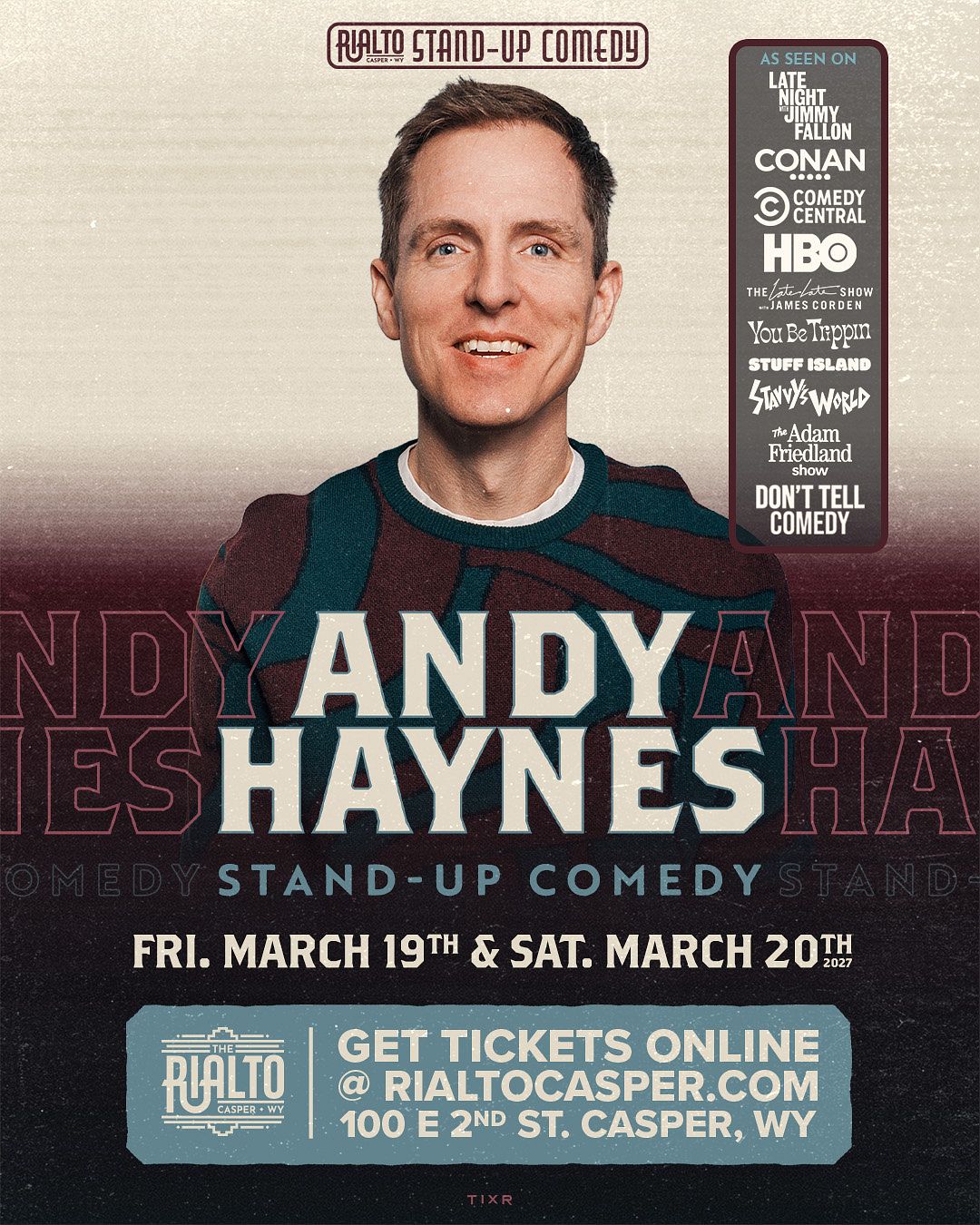 Andy Haynes official poster