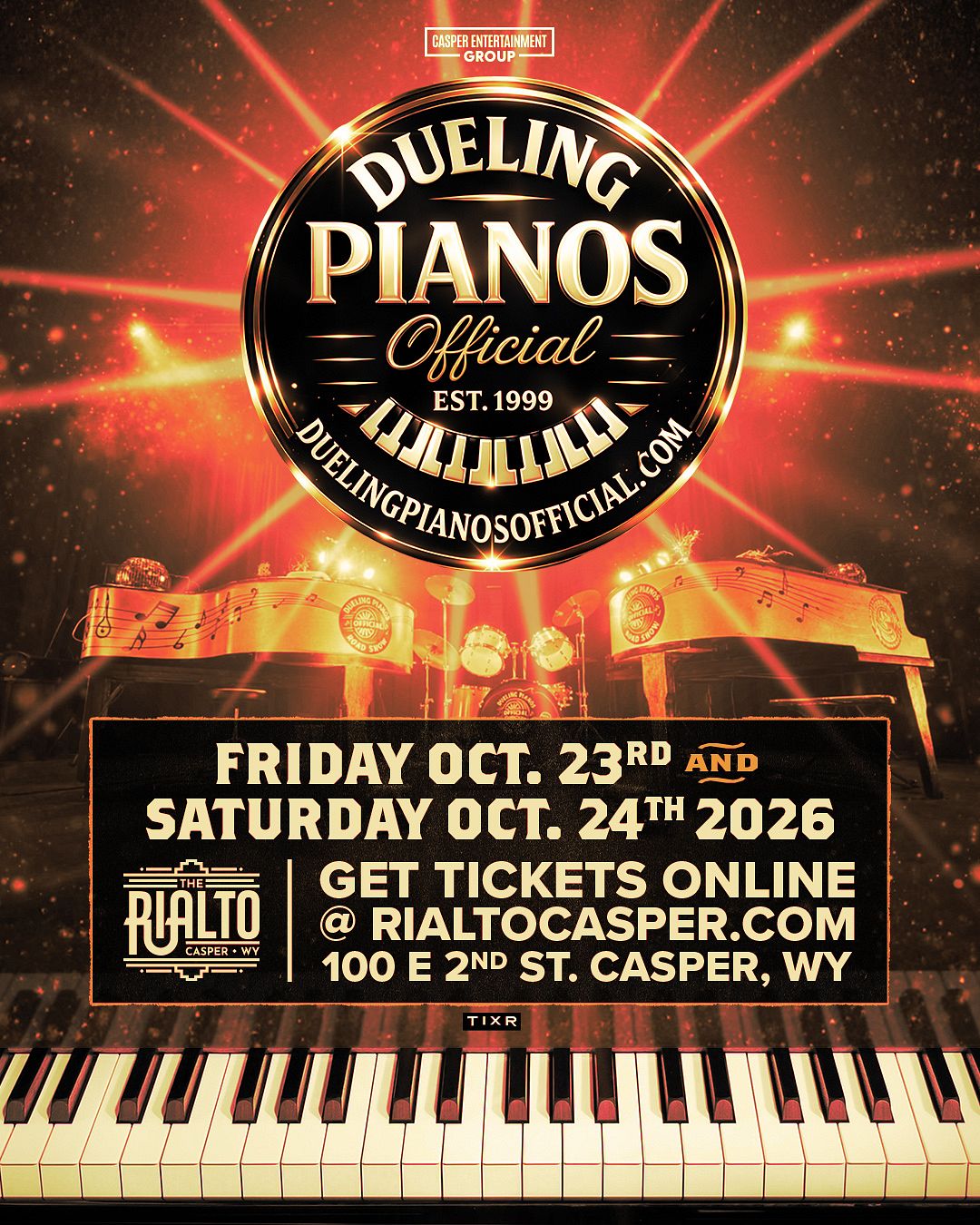Dueling Pianos Official Road Show (Night 1) official event poster