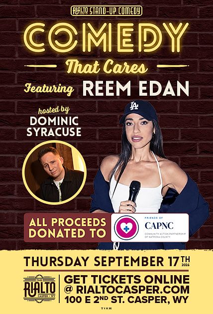 Comedy That Cares - Featuring: Reem Edan, Dom Syracuse official event poster