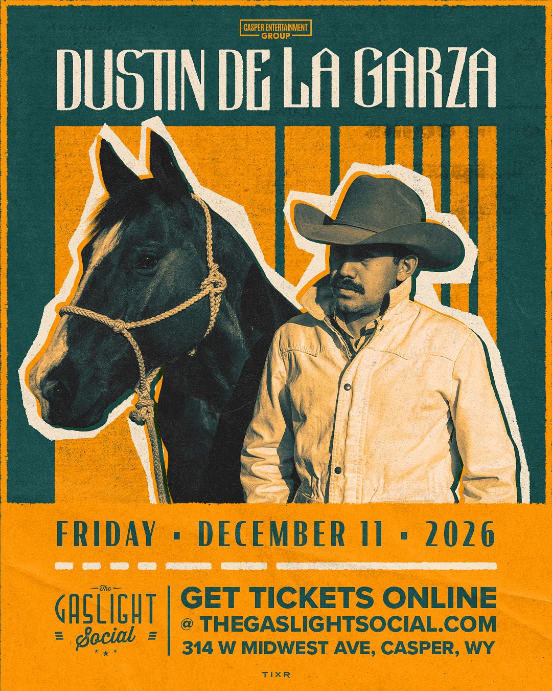 Dustin de a Garza official event poster