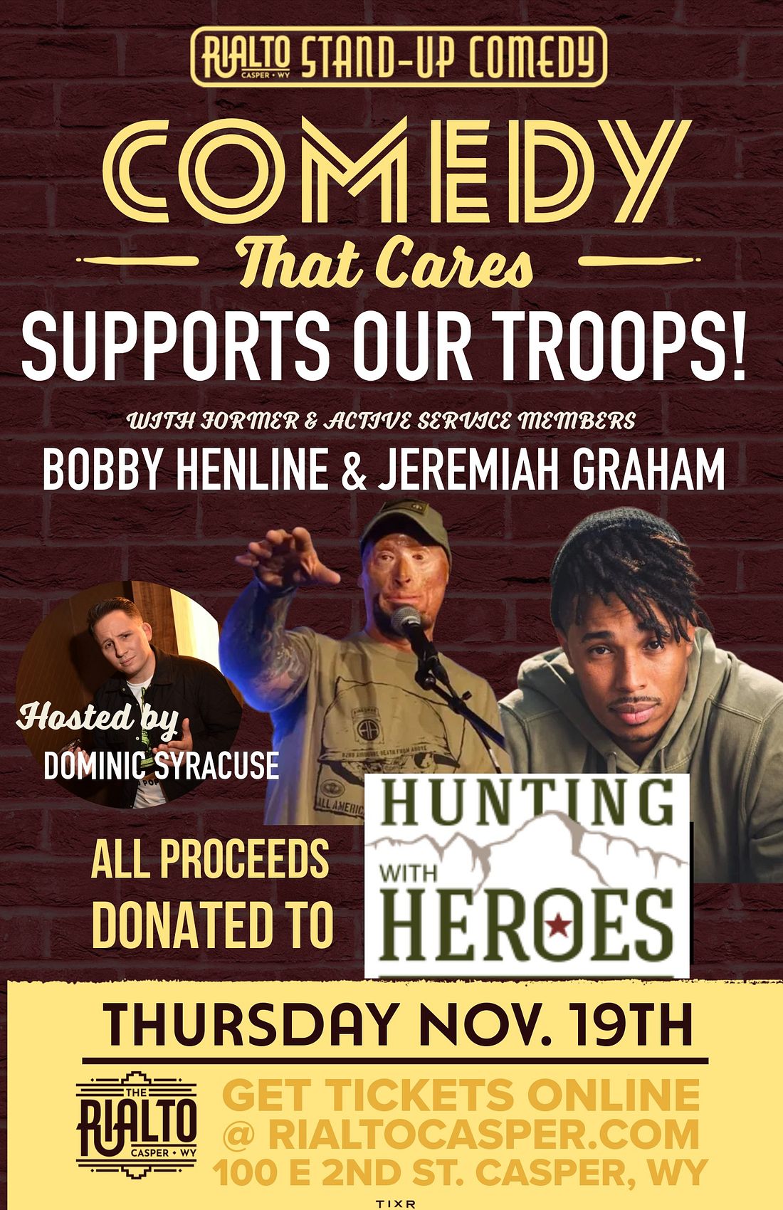 Comedy That Cares: Bobby Henline & Jeremiah Graham official poster
